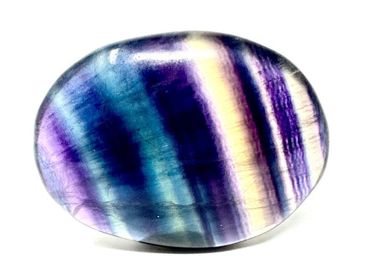 Rainbow Fluorite Crystal Pebble 6.3cm