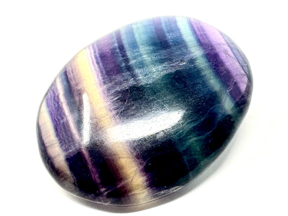 Rainbow Fluorite Crystal Pebble 6.3cm