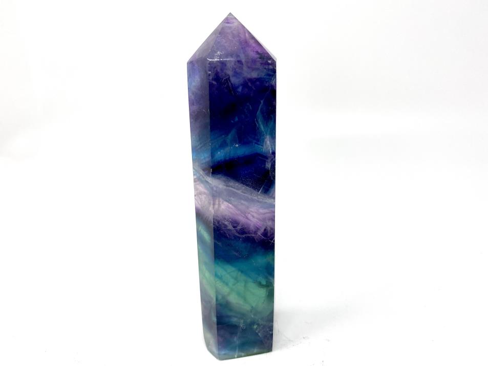 Rainbow Fluorite Crystal Point 13cm