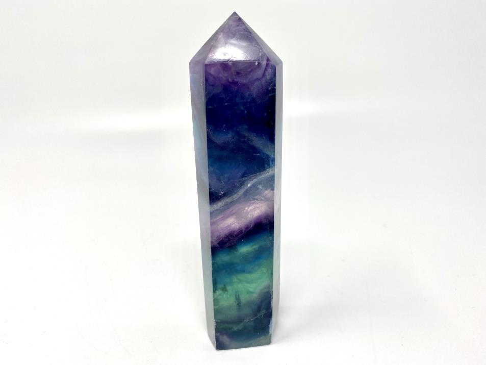 Rainbow Fluorite Crystal Point 13cm