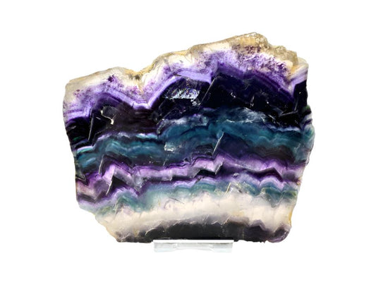 Rainbow Fluorite Crystal Slice 11.7cm