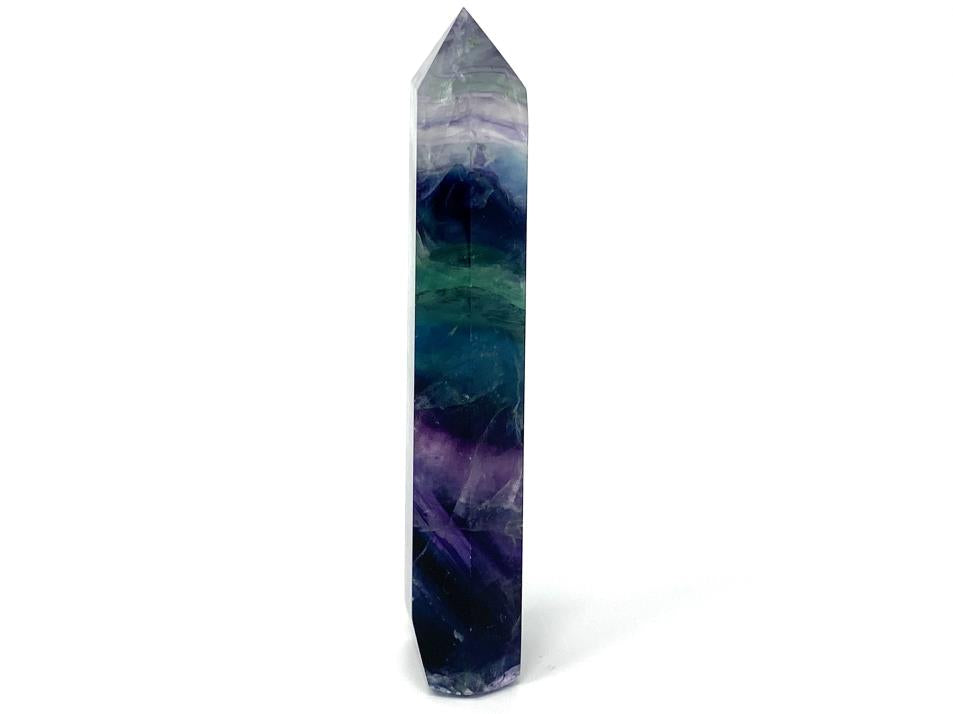 Rainbow Fluorite Crystal Point Large 15.5cm