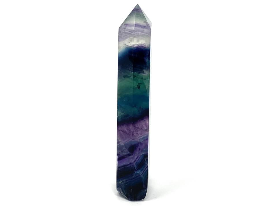 Rainbow Fluorite Crystal Point Large 15.5cm