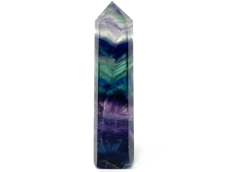 Rainbow Fluorite Crystal Point Large 15.5cm