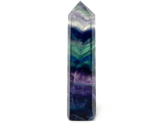 Rainbow Fluorite Crystal Point Large 15.5cm