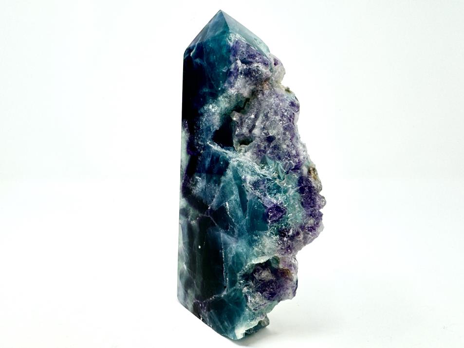 Rainbow Fluorite Crystal Wave Point Large 15.8cm