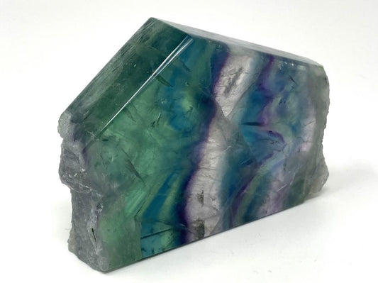 Rainbow Fluorite Crystal Wave 11.1cm