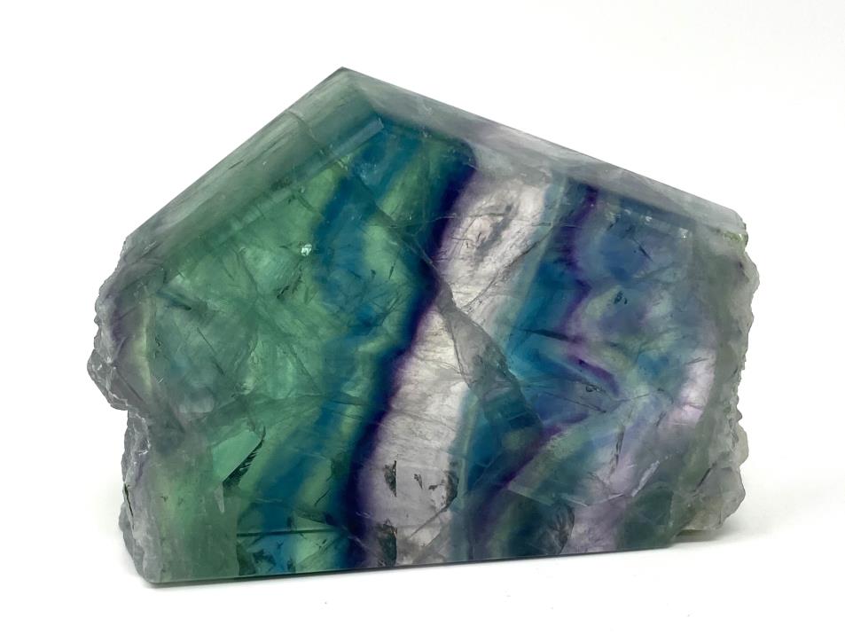 Rainbow Fluorite Crystal Wave 11.1cm