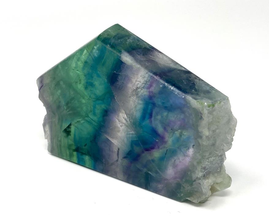 Rainbow Fluorite Crystal Wave 11.1cm