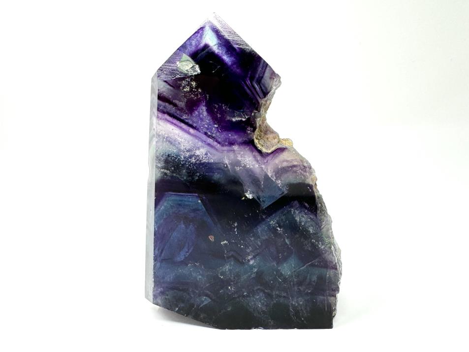 Rainbow Fluorite Crystal Wave Point 11.2cm