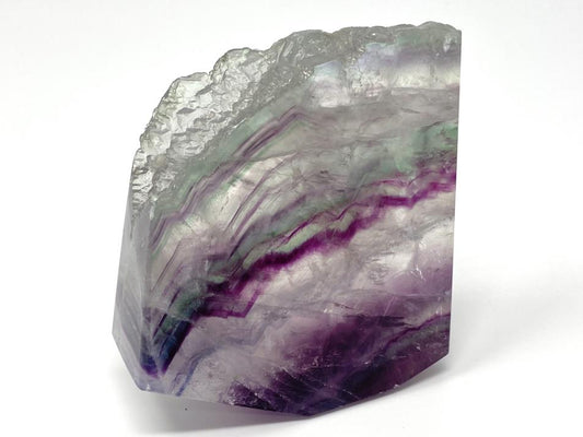 Rainbow Fluorite Crystal Wave 8.8cm