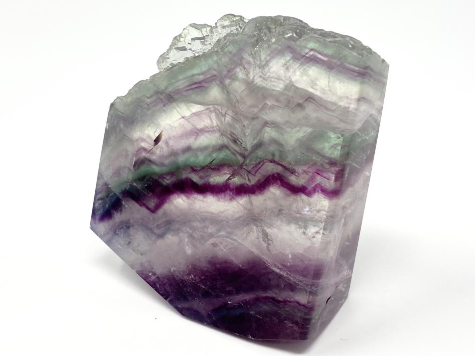 Rainbow Fluorite Crystal Wave 8.8cm