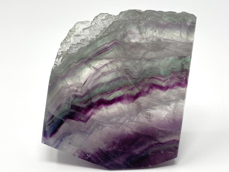 Rainbow Fluorite Crystal Wave 8.8cm