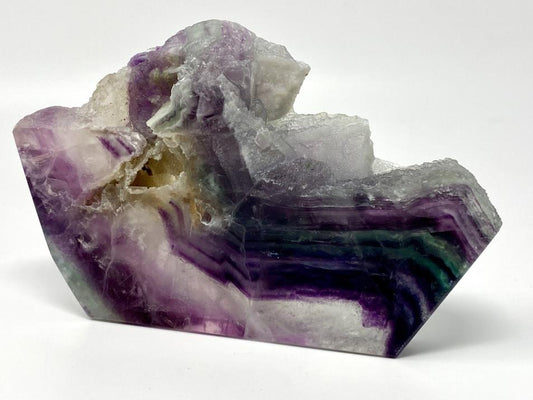 Rainbow Fluorite Crystal Wave Large 17.2cm