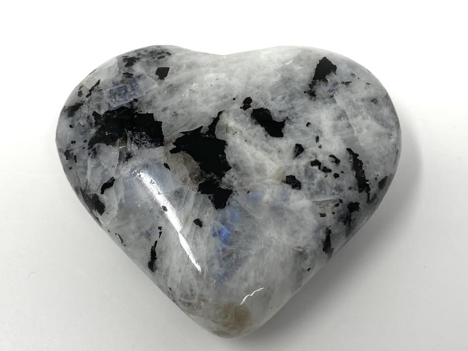 Rainbow Moonstone Crystal Heart 7.3cm