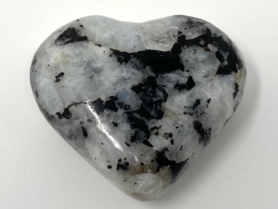 Rainbow Moonstone Crystal Heart 7.3cm