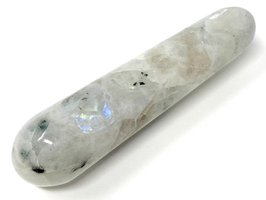 Rainbow Moonstone Crystal Massage Wand 11.3cm