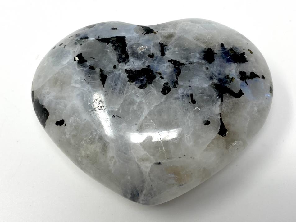 Rainbow Moonstone Crystal Heart 7cm