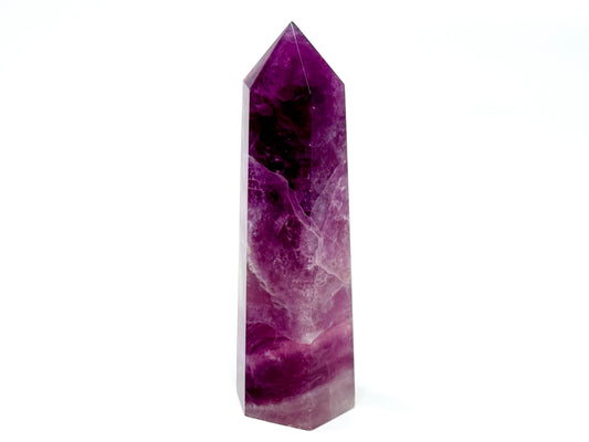 Raspberry Fluorite Crystal Point 11.4cm