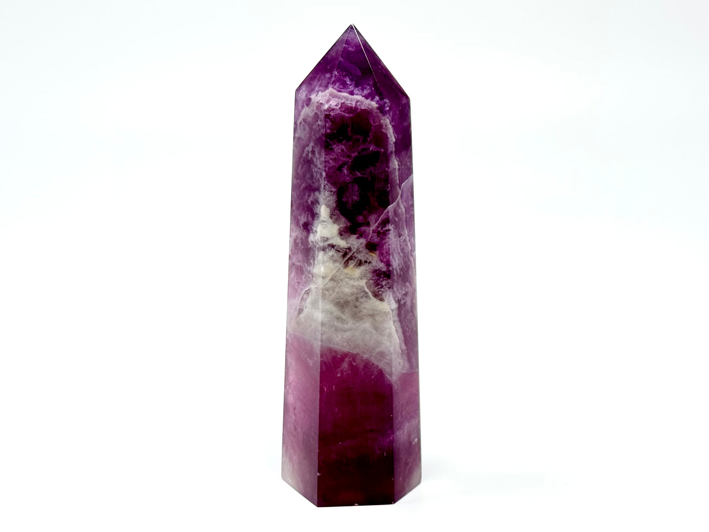 Raspberry Fluorite Crystal Point 11.4cm