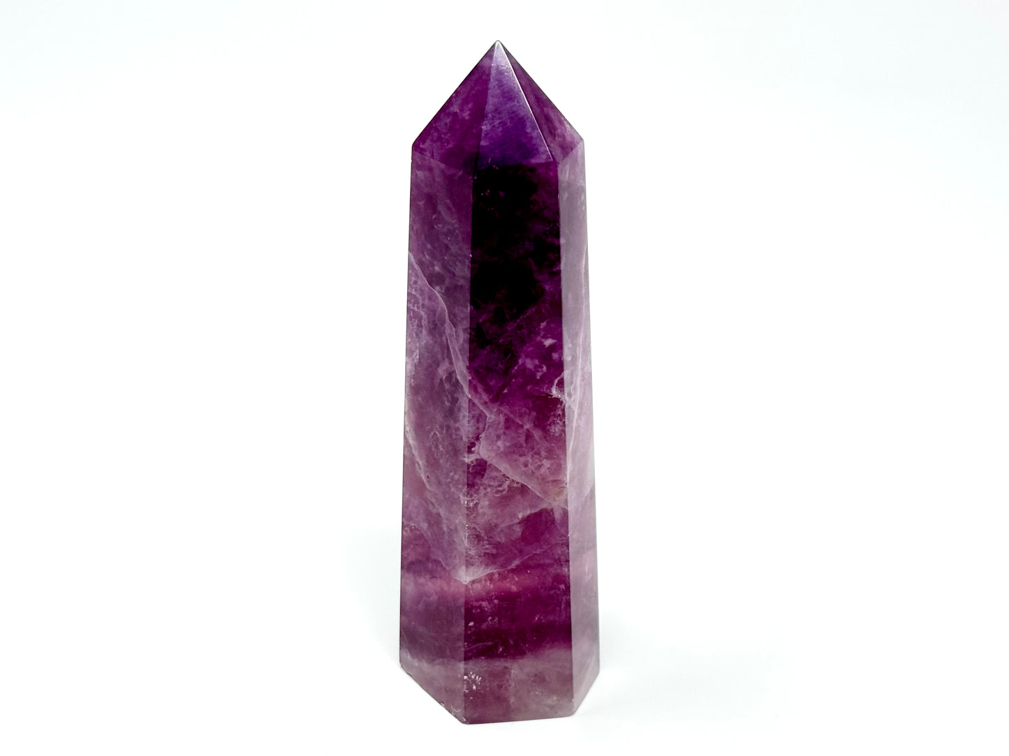 Raspberry Fluorite Crystal Point 11.4cm