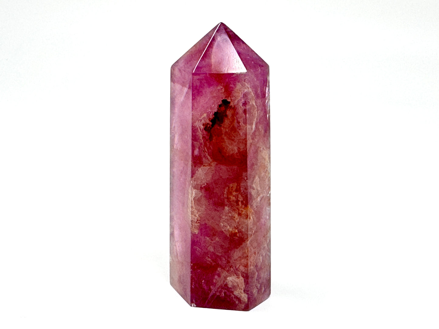 Raspberry Fluorite Crystal Point 7.9cm