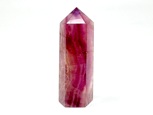 Raspberry Fluorite Crystal Point 7.9cm