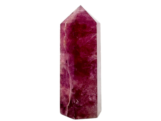 Raspberry Fluorite Crystal Point 8.3cm