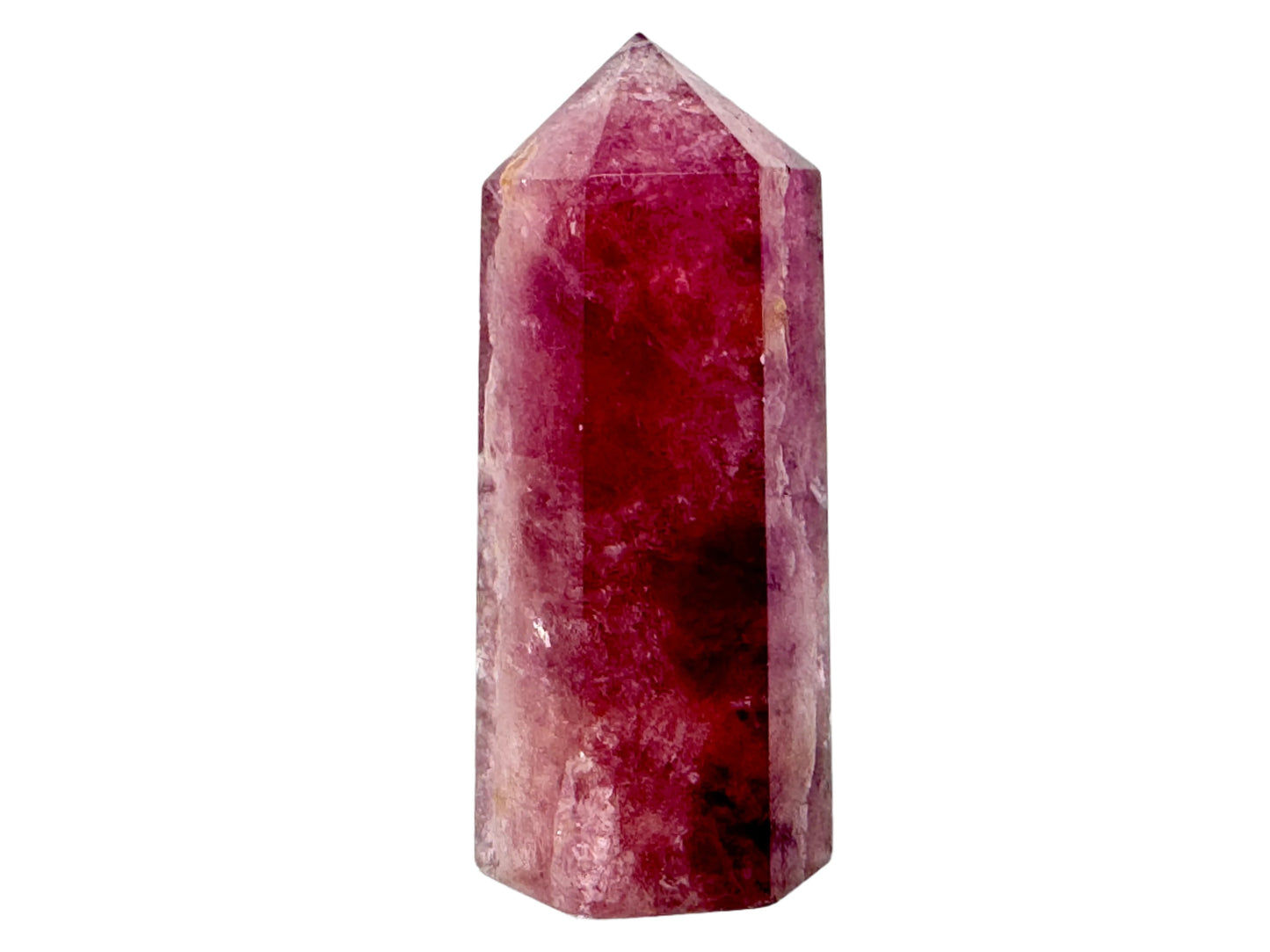 Raspberry Fluorite Crystal Point 8.3cm