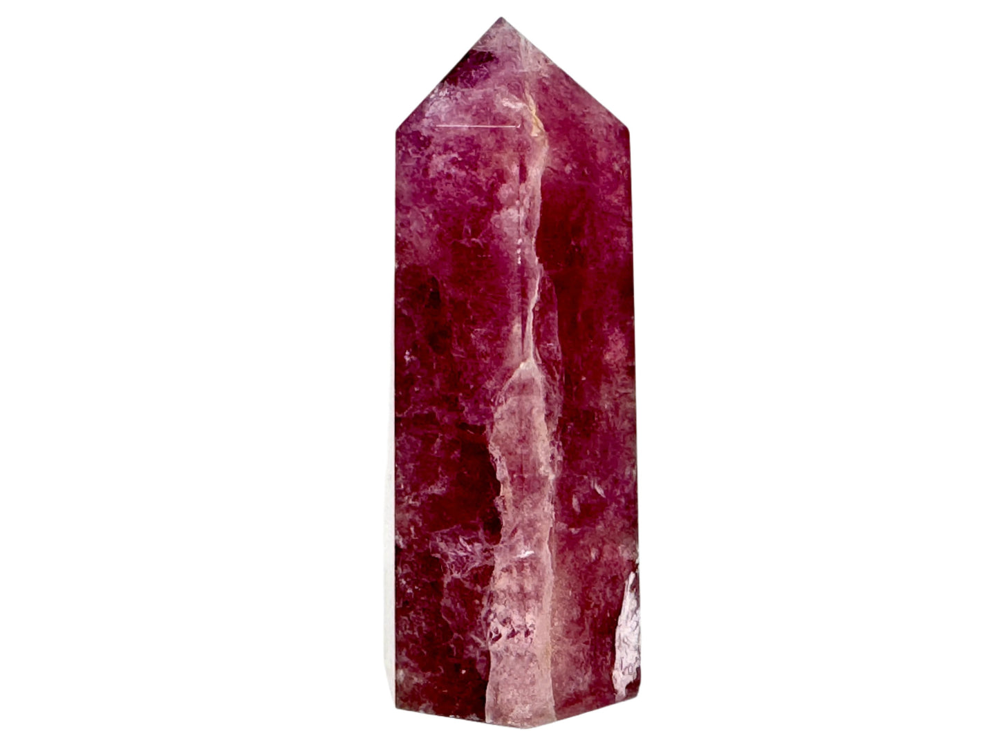 Raspberry Fluorite Crystal Point 8.3cm