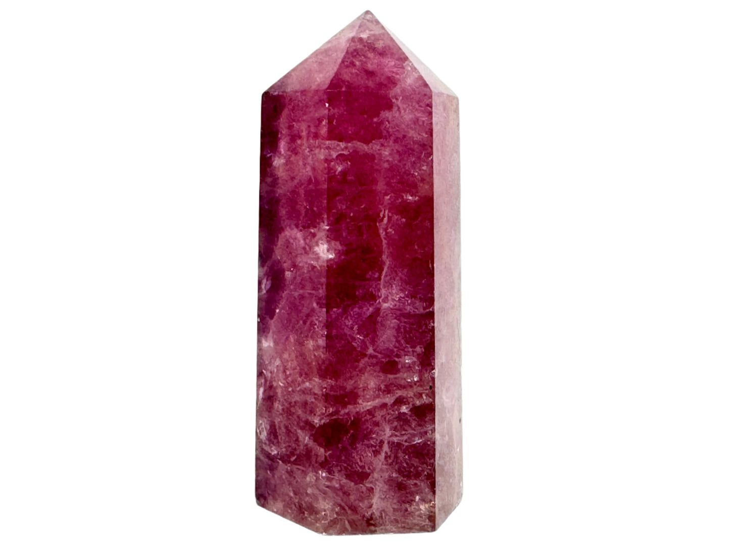 Raspberry Fluorite Crystal Point 8.3cm