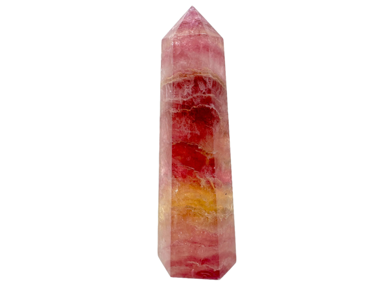 Raspberry Fluorite Crystal Point 9.6cm