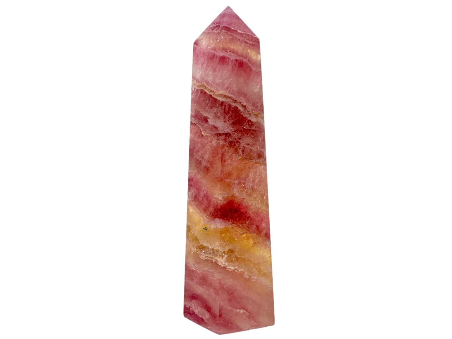 Raspberry Fluorite Crystal Point 9.6cm