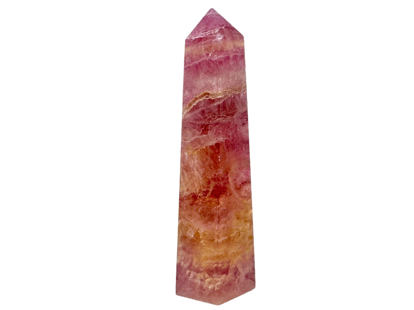 Raspberry Fluorite Crystal Point 9.6cm