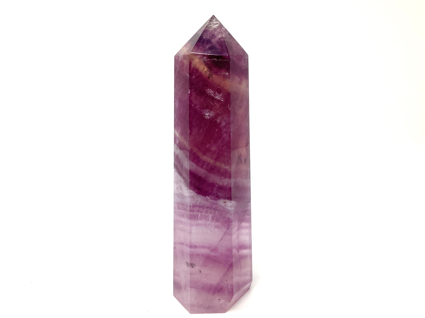 Raspberry Fluorite Crystal Point Large 17cm