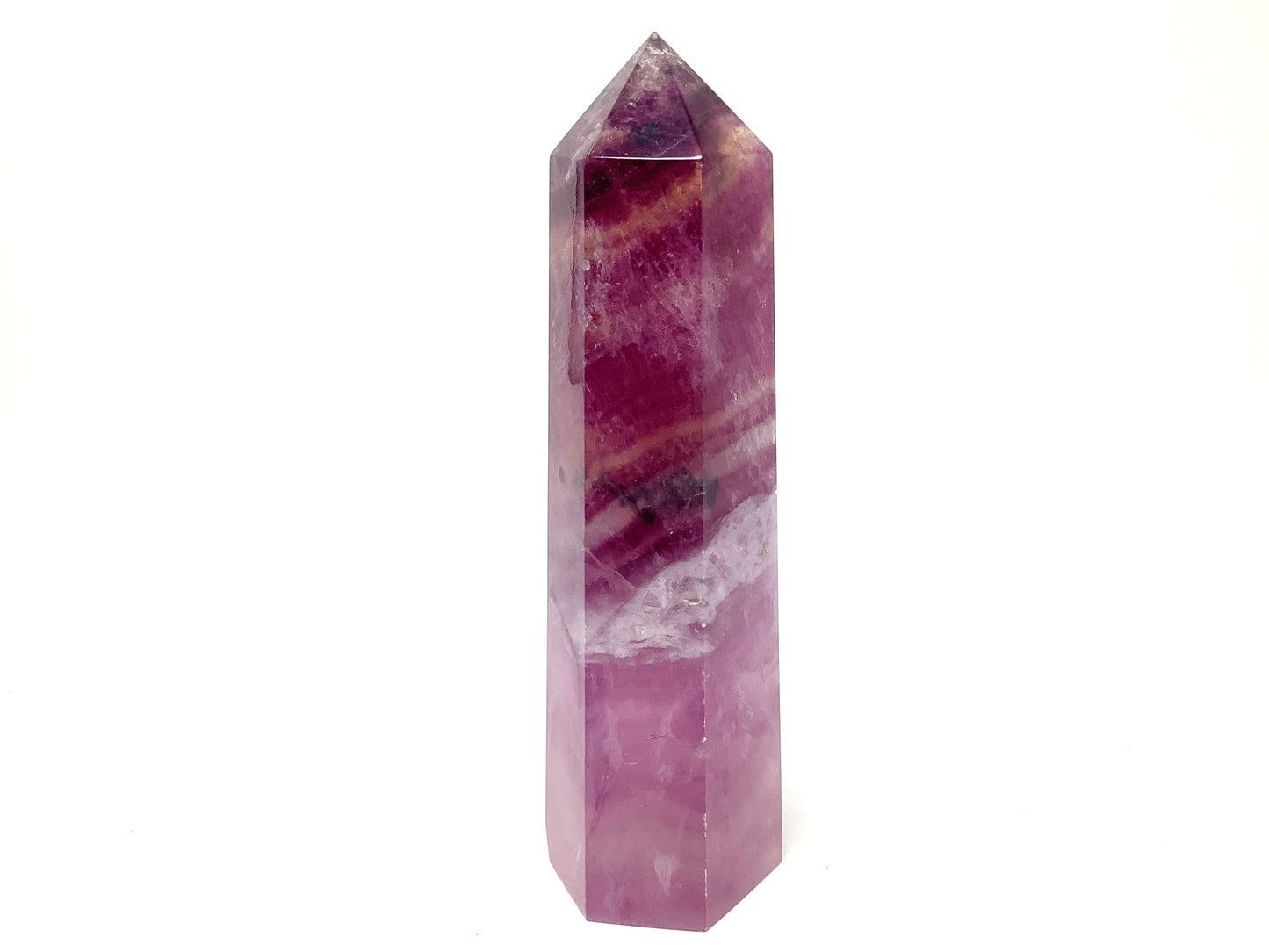 Raspberry Fluorite Crystal Point Large 17cm