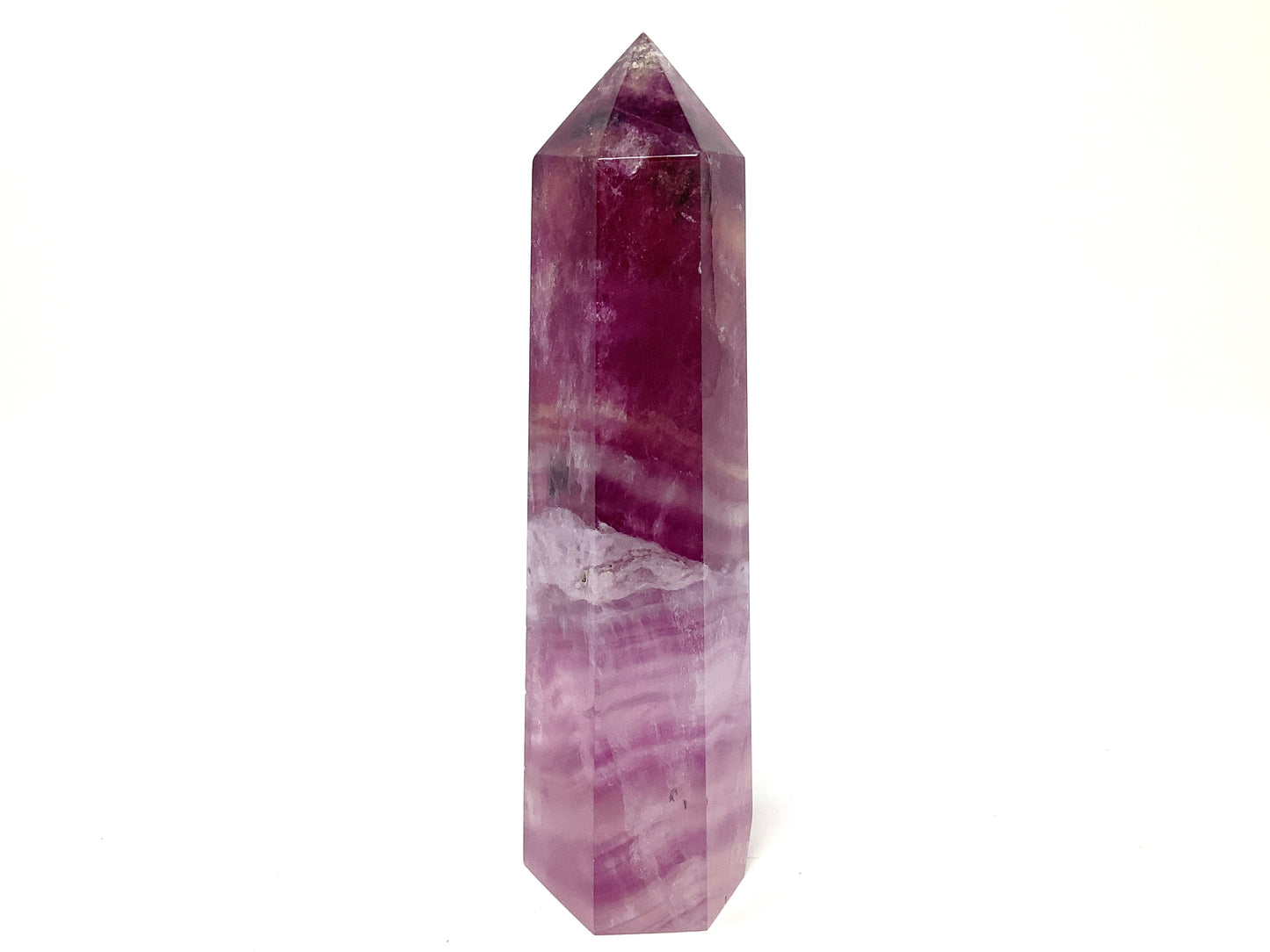 Raspberry Fluorite Crystal Point Large 17cm