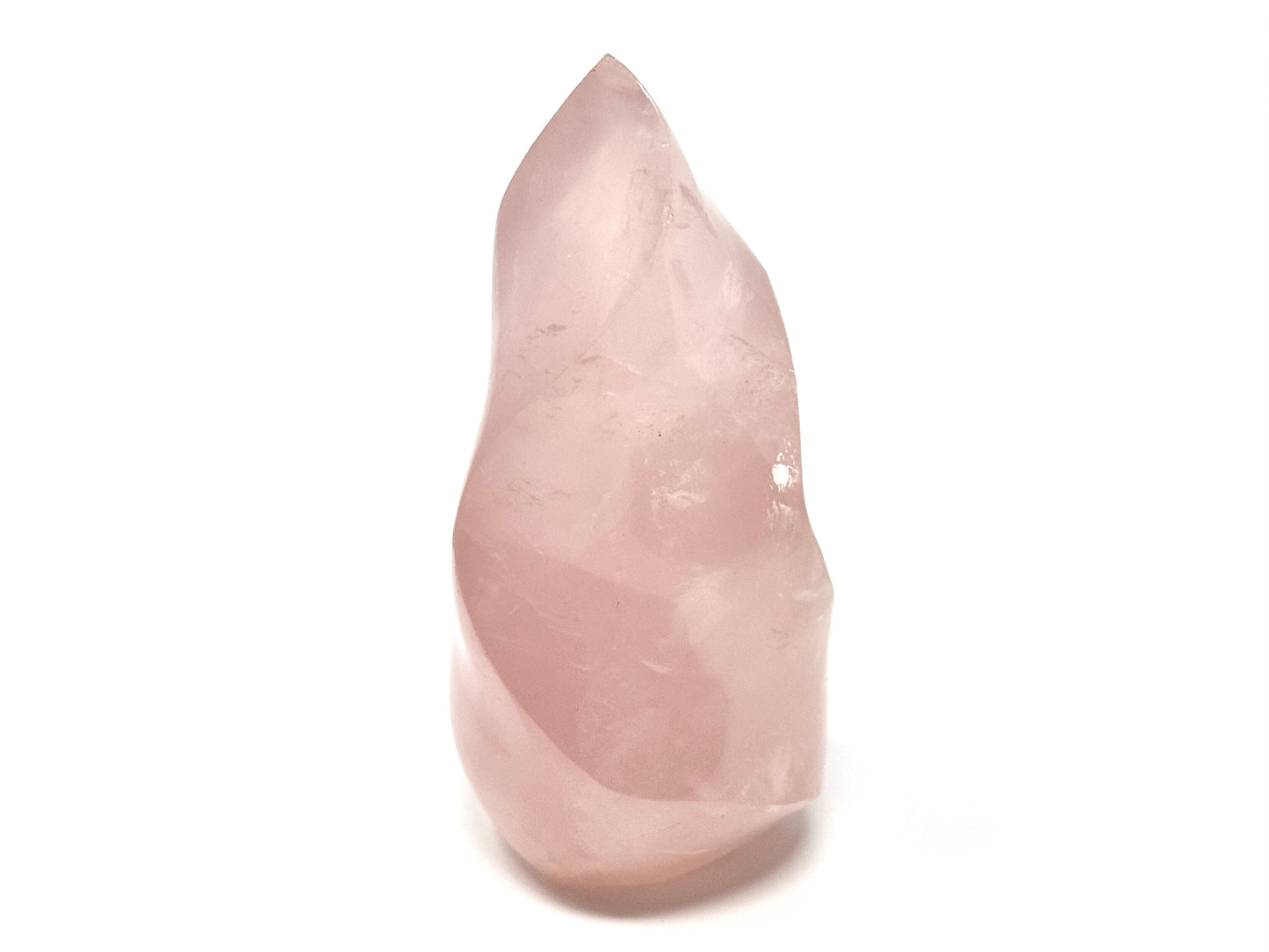 Rose Quartz Crystal Flame Shape 10cm