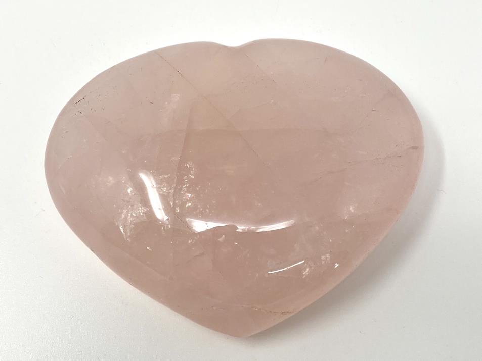 Rose Quartz Crystal Heart Large 8.6cm