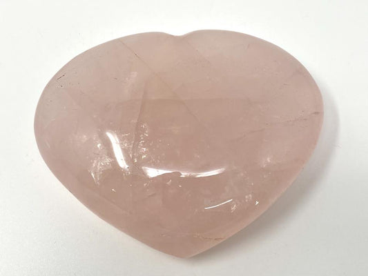 Rose Quartz Crystal Heart Large 8.6cm