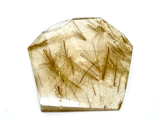 Faceted Rutilated Quartz Crystal 6.5cm