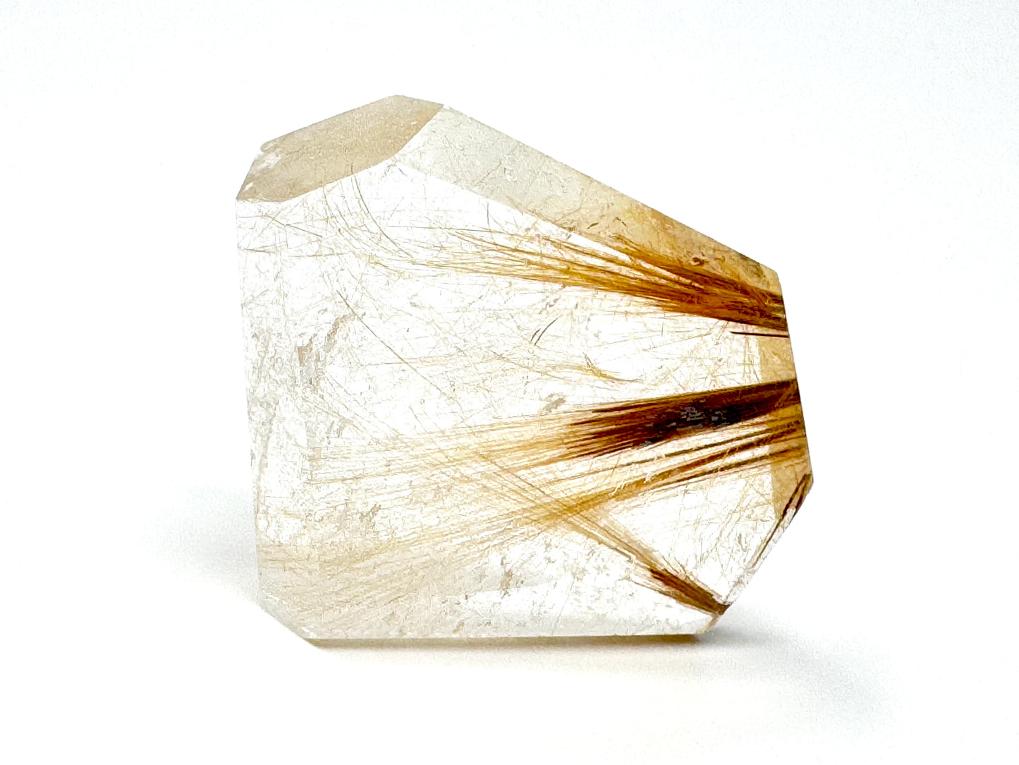 Faceted Rutilated Quartz Crystal 4.3cm