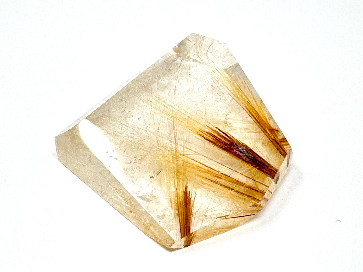 Faceted Rutilated Quartz Crystal 4.3cm