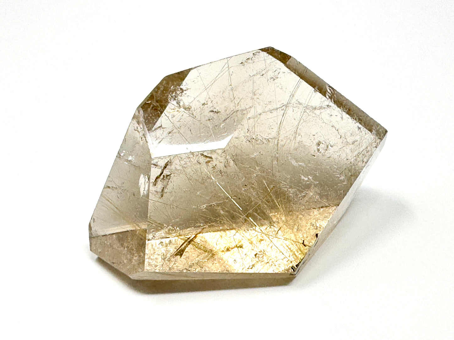 Faceted Rutilated Quartz Crystal 5.7cm