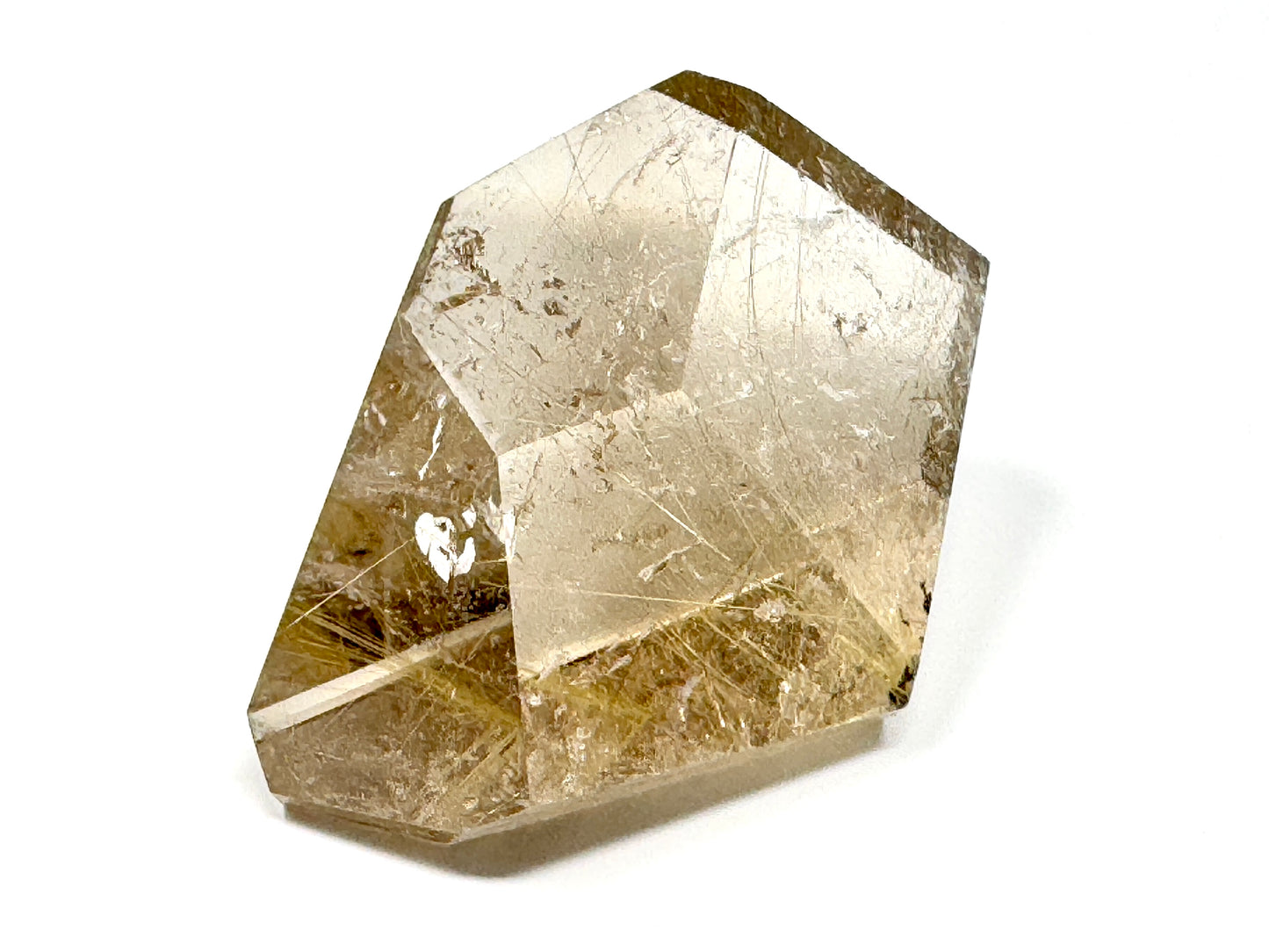 Faceted Rutilated Quartz Crystal 5.7cm