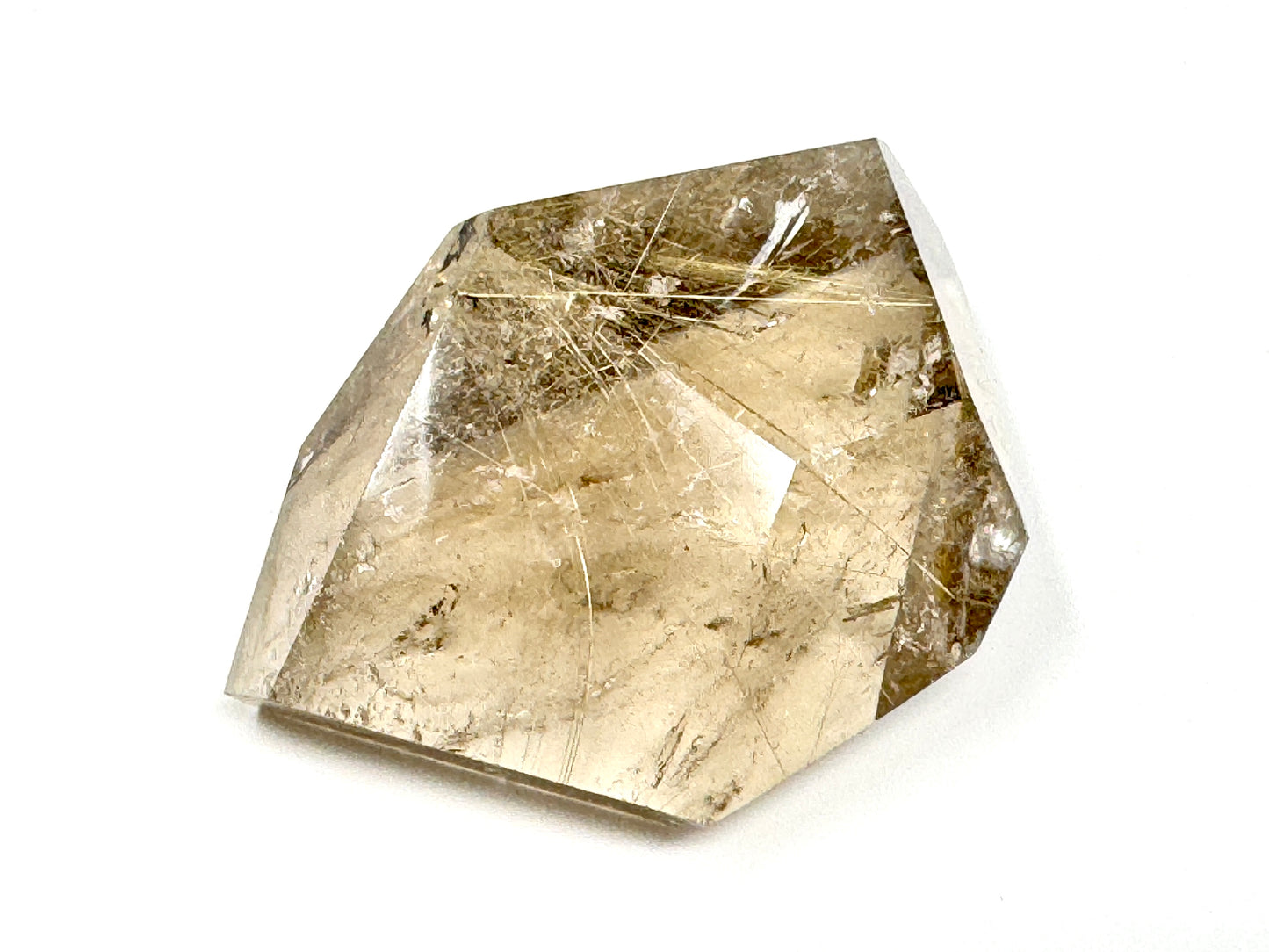 Faceted Rutilated Quartz Crystal 5.7cm