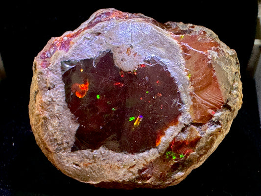 Ethiopian Shewa Opal: Natural Chocolate Opal Gemstone 27.37 Grams