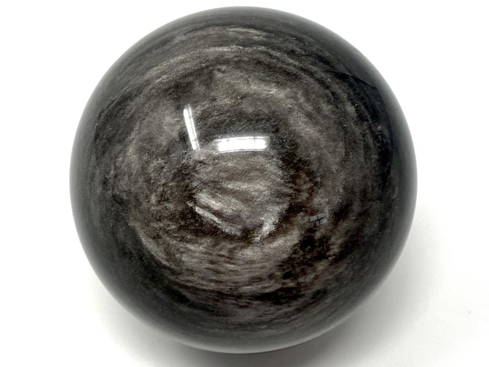 Silver Sheen Obsidian Crystal Sphere Large 7.4cm