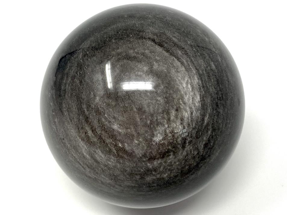 Silver Sheen Obsidian Crystal Sphere Large 7.4cm