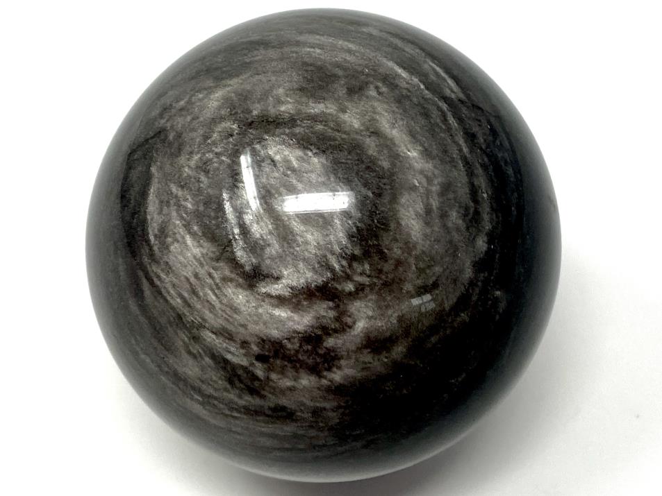 Silver Sheen Obsidian Crystal Sphere Large 7.4cm